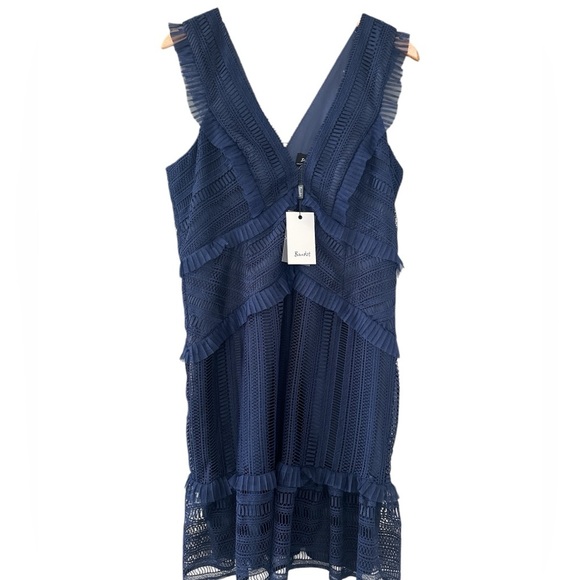 Bardot Kristen Ruffle Lace Sheath Dress - Picture 4 of 13